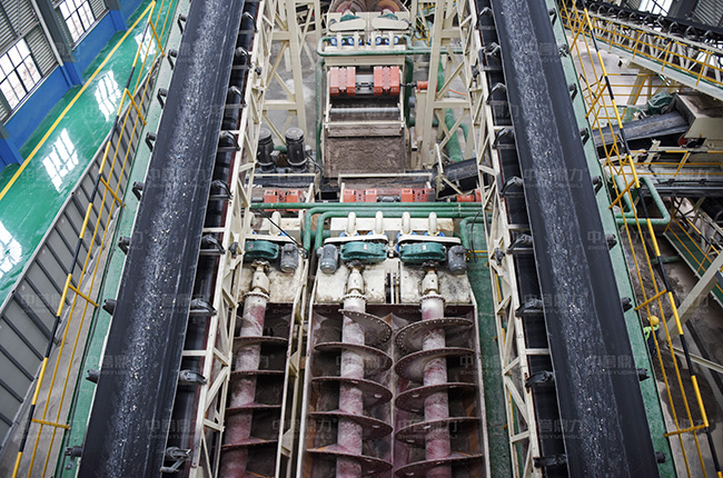 螺旋洗砂機使用現場