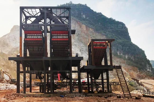 廣西龍文采石場時產1000噸制砂生產線現場實拍