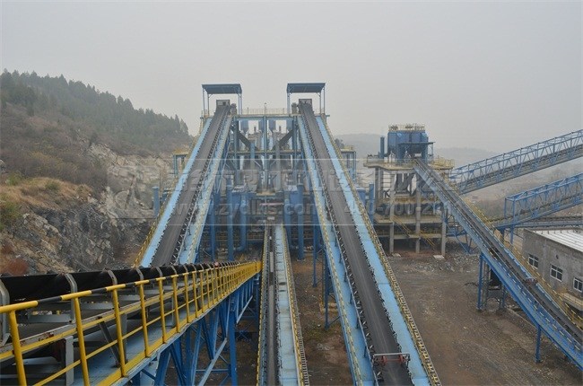 安陽中聯(lián)水泥石料生產(chǎn)線時(shí)產(chǎn)2500噸