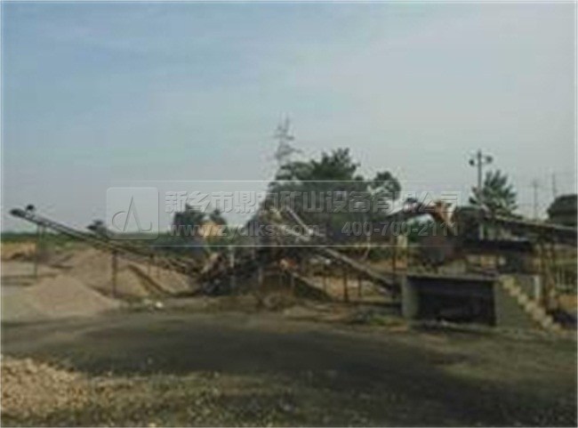 陜西三原時產100噸河卵石制砂機