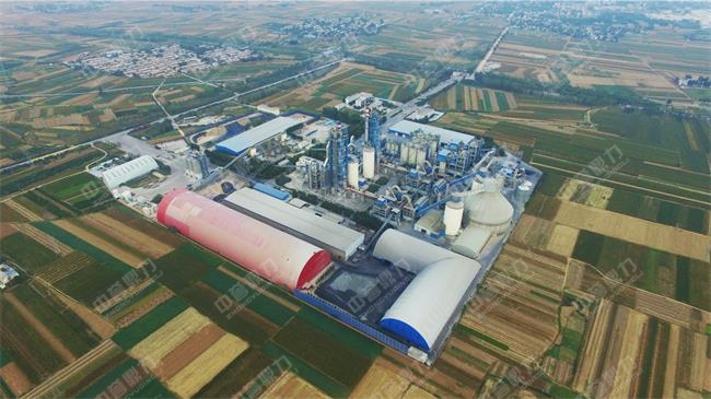 春江水泥的生產(chǎn)線(xiàn)鳥(niǎo)瞰圖