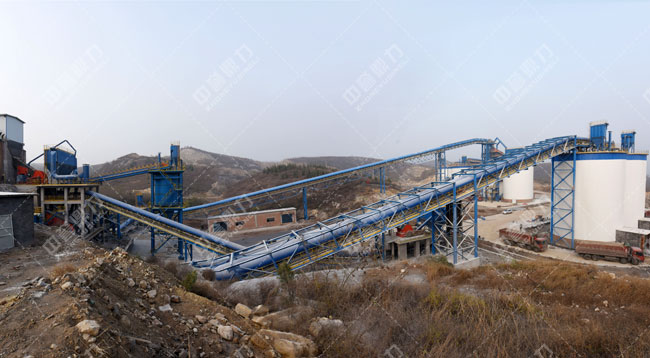 安陽中聯(lián)水泥時產1500噸骨料生產線 安陽中聯(lián)水泥時產1500噸骨料生產線