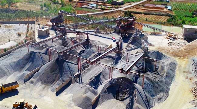 干式制沙生產線現場